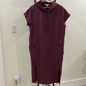 ATHLETA midi dress with hoodie